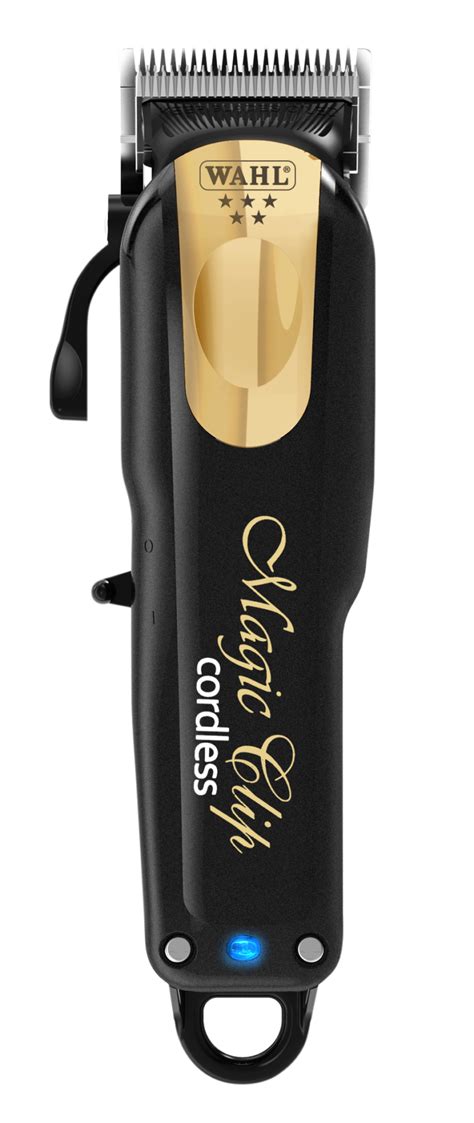 Experience Barbershop-Quality Grooming with the Wahl Magic Clip's Luxurious Black and Gold Exterior